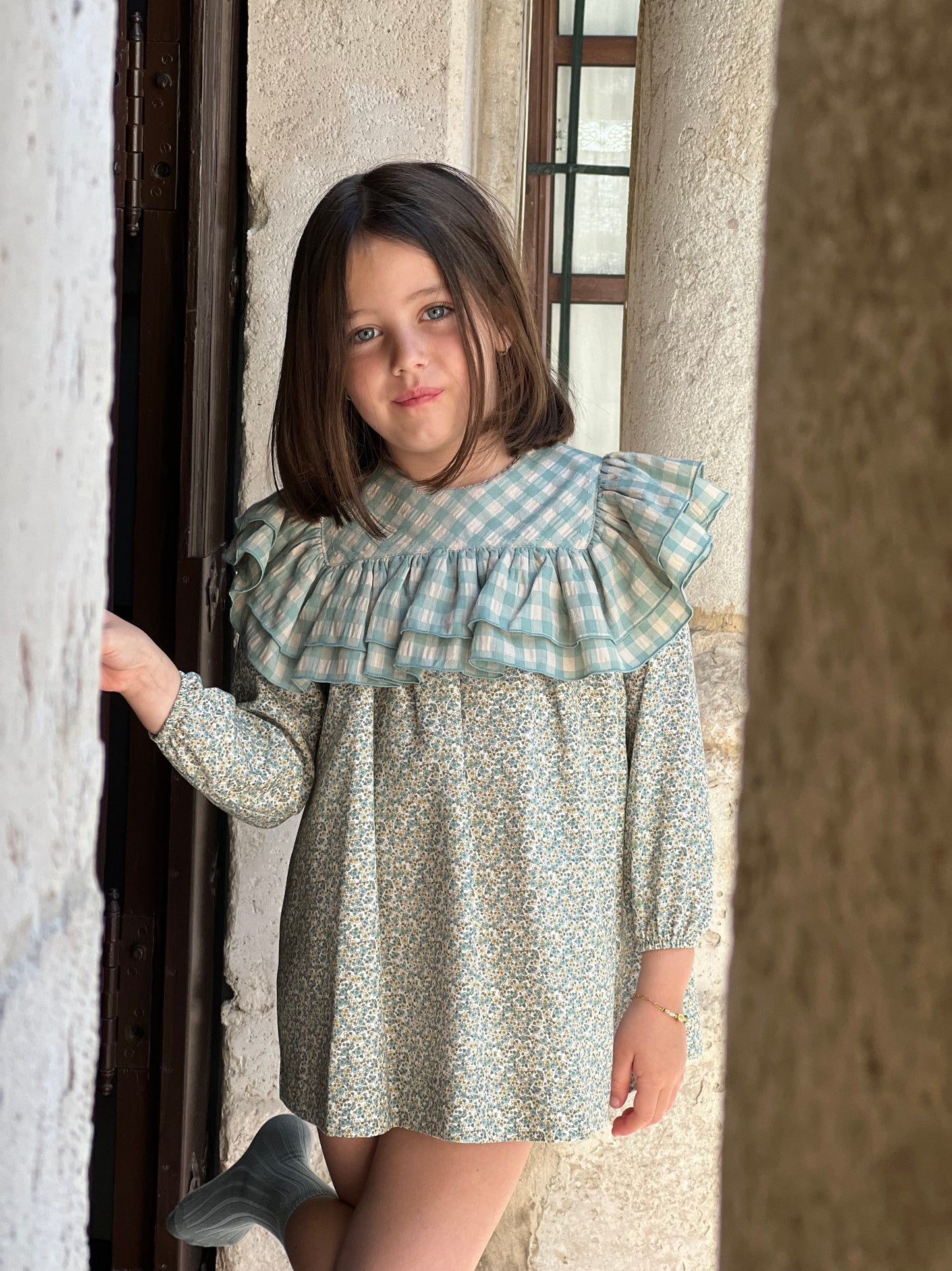 Mint Blossom Girl's Dress