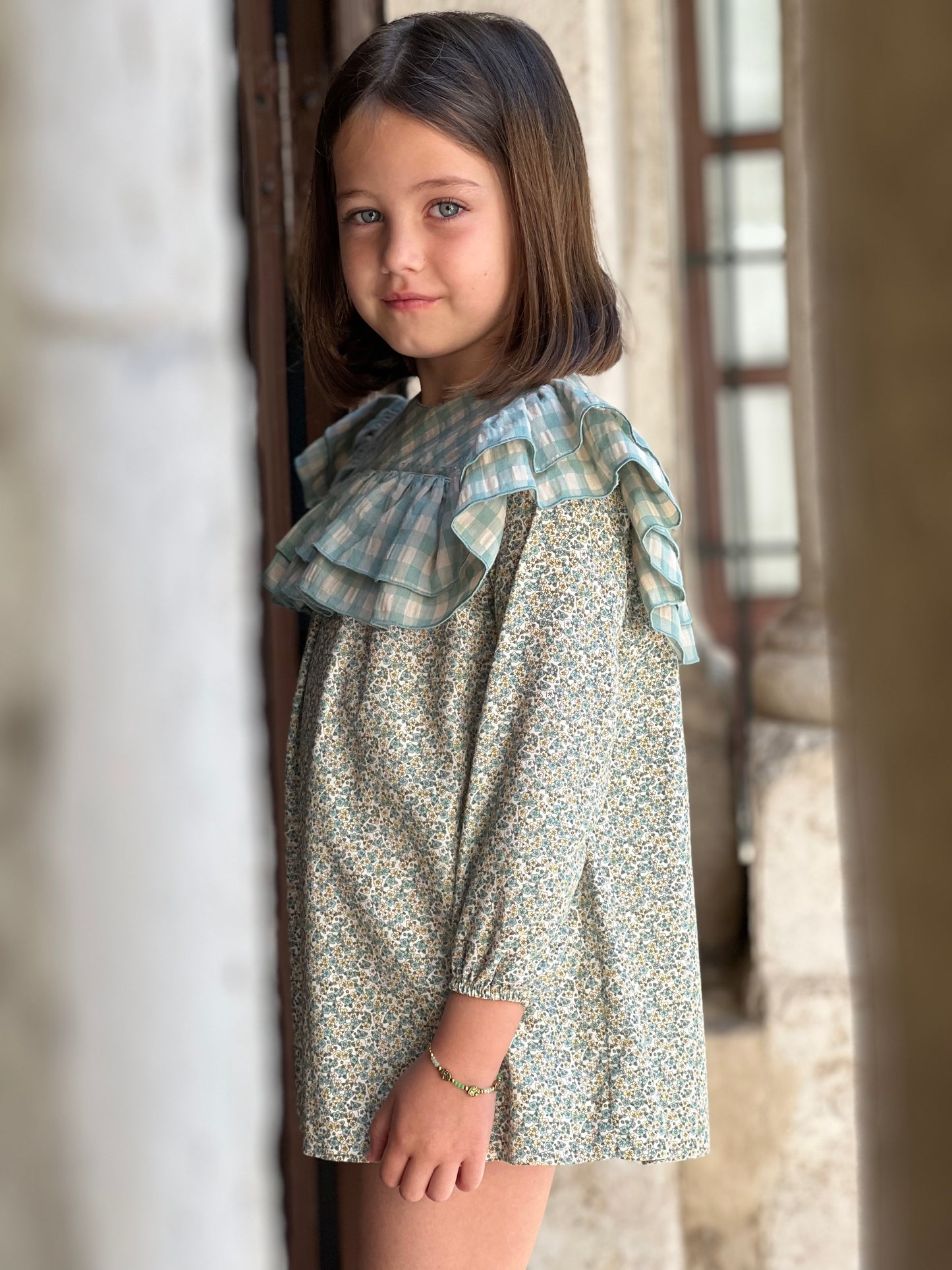 Mint Blossom Girl's Dress