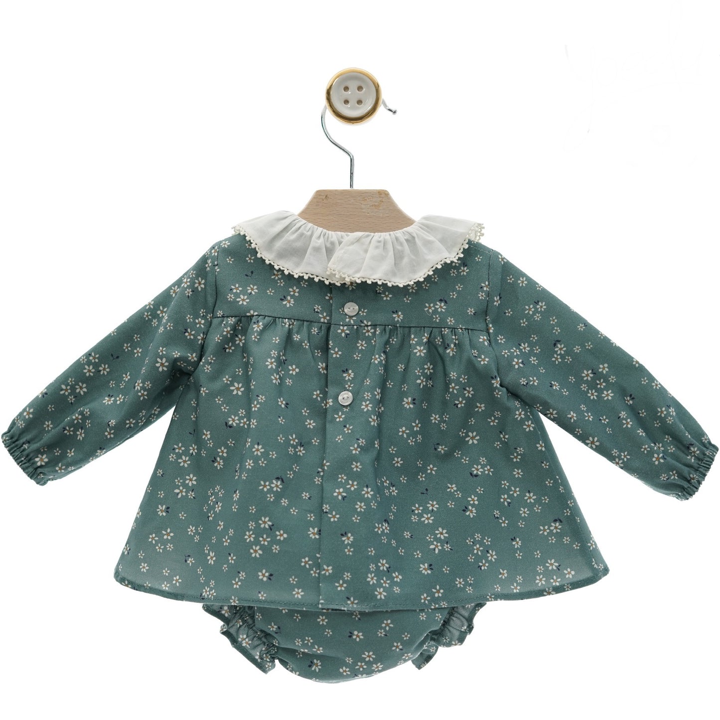 Floral Green Baby Dress