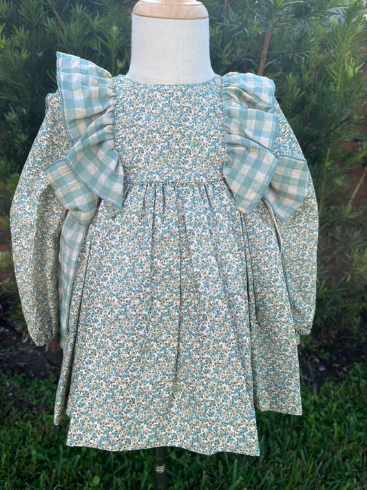 Mint Blossom Baby Dress