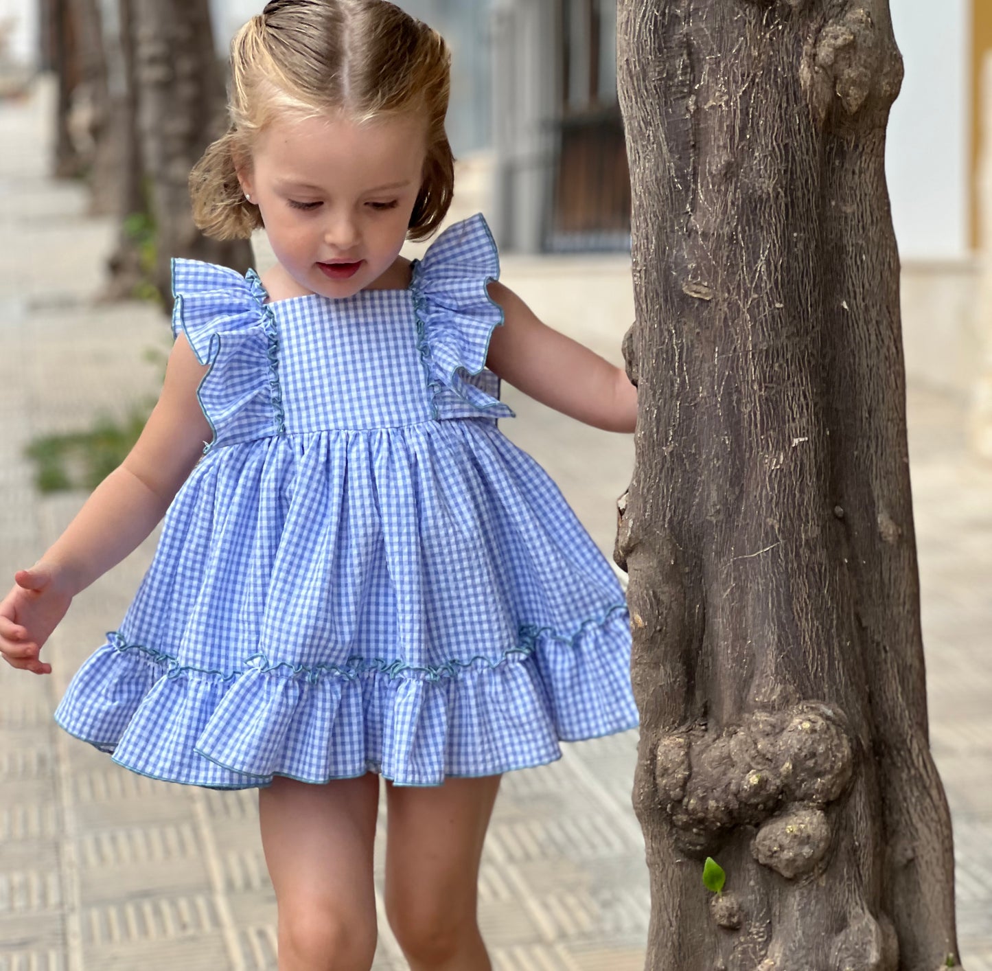 Blue dress