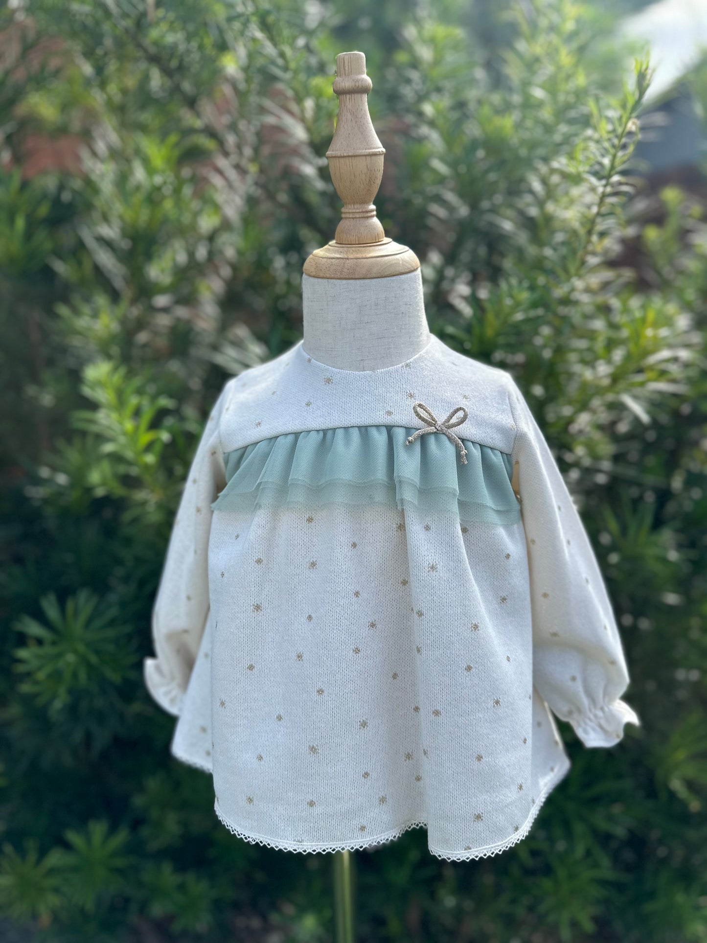 Dress with Golden Sparkles
