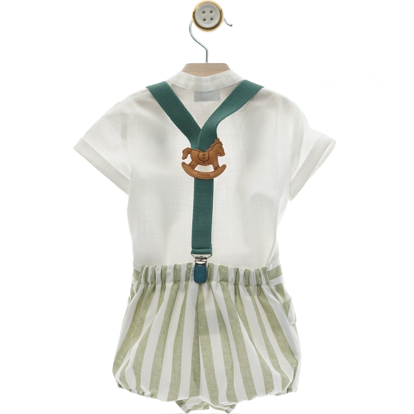 Boy's Short Set with Suspenders