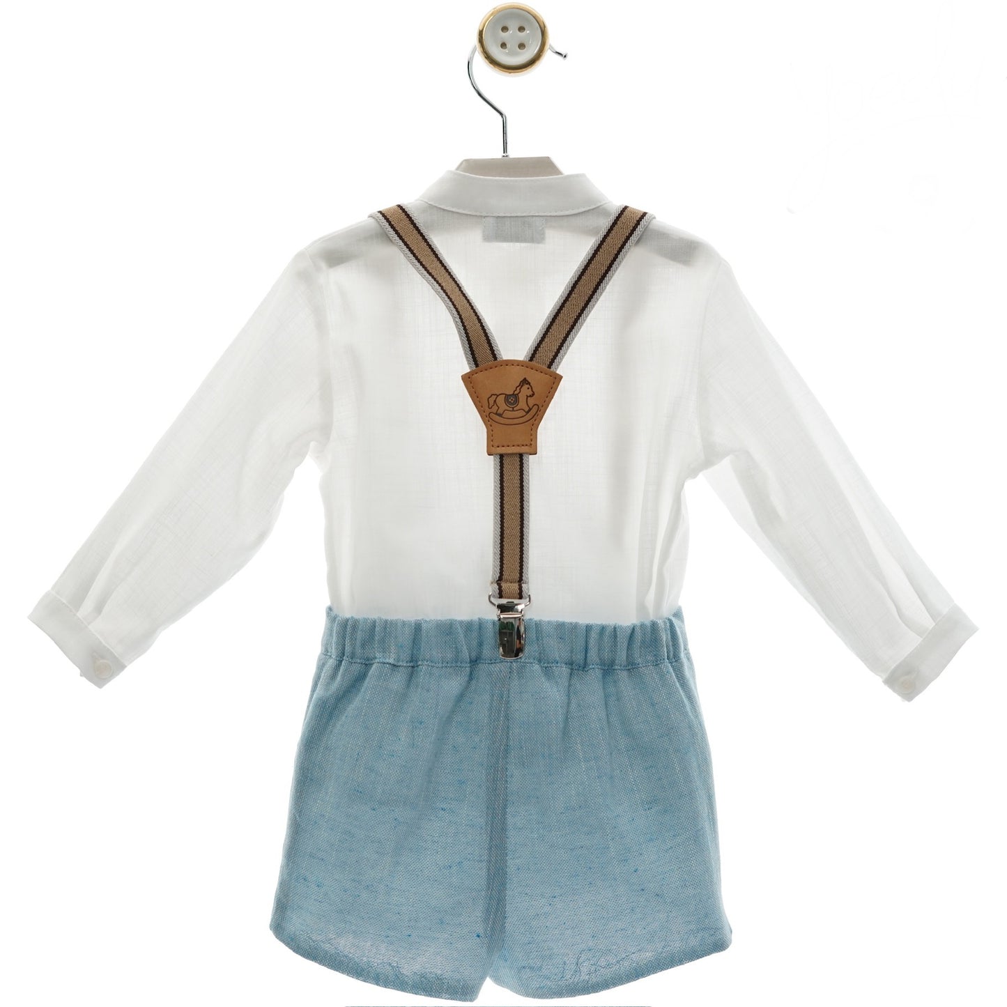 Elegant boy's set with suspenders