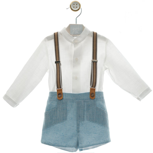 Elegant boy's set with suspenders