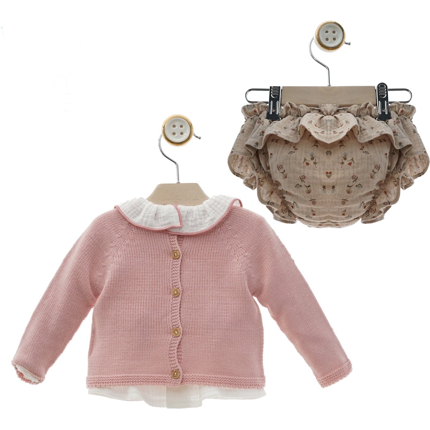 Pink Sweater Set with Hat