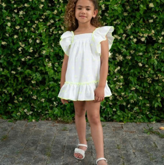 Girl's Dress with Neon Stars