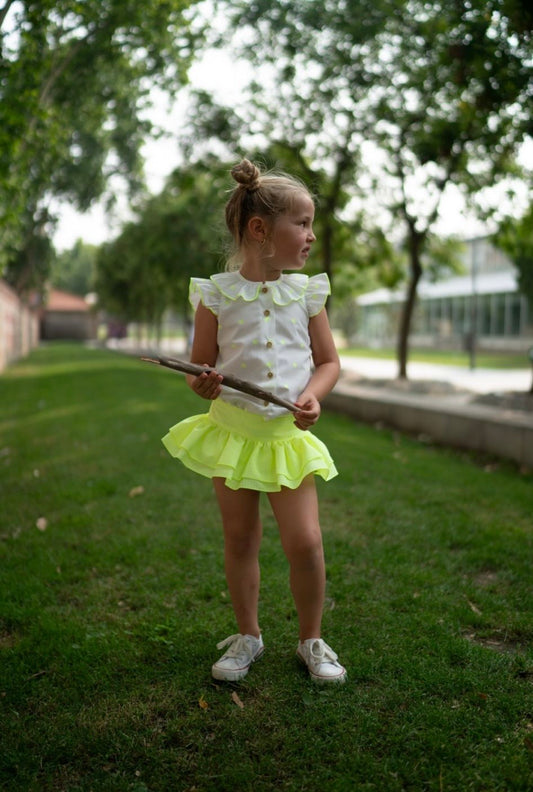 Neon Skirt Set