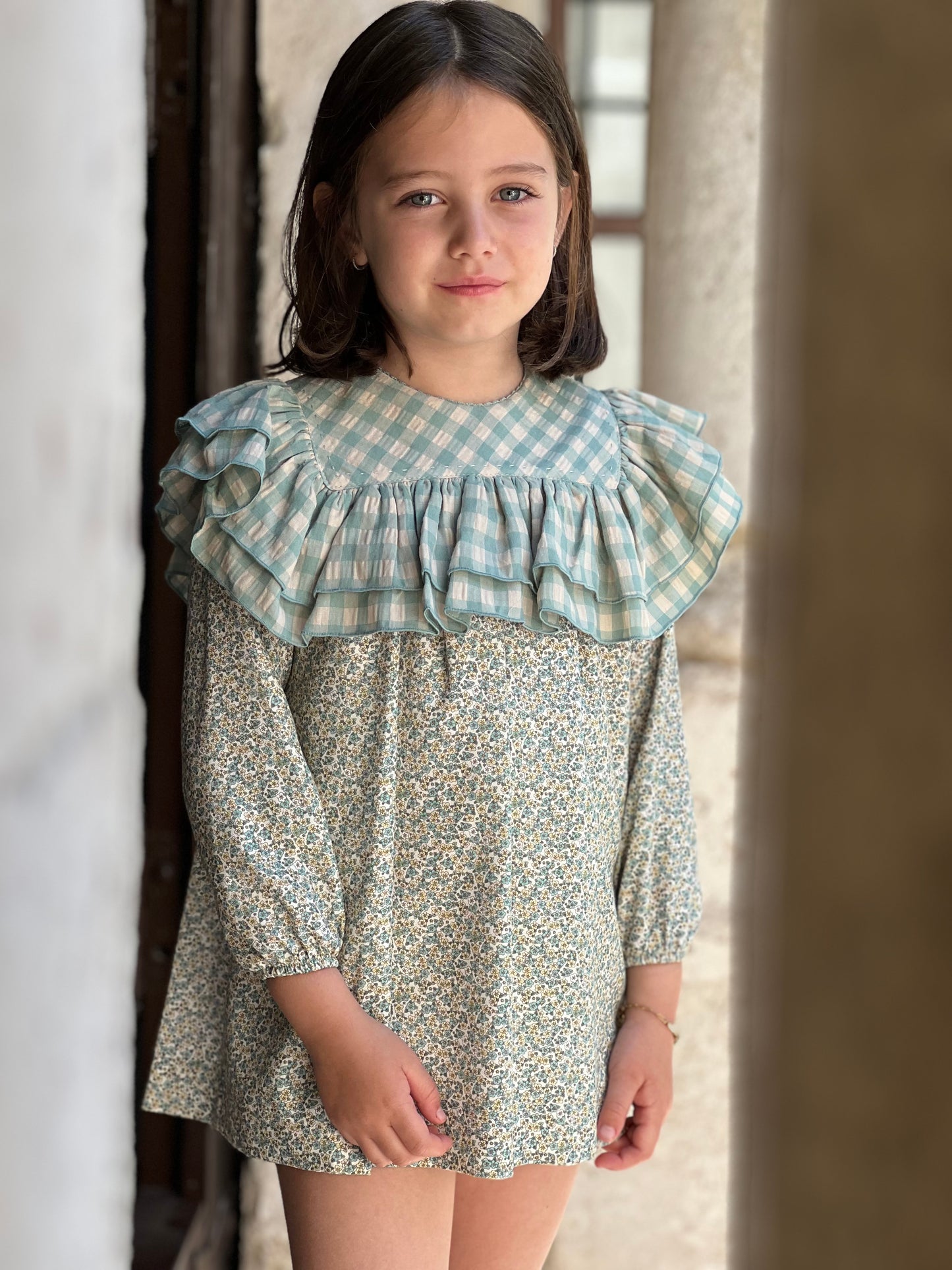 Mint Blossom Girl's Dress