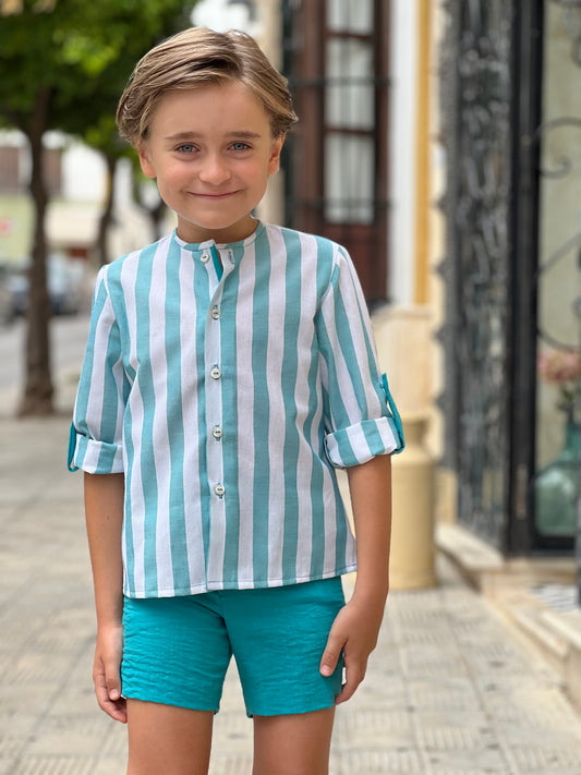 Blue striped set