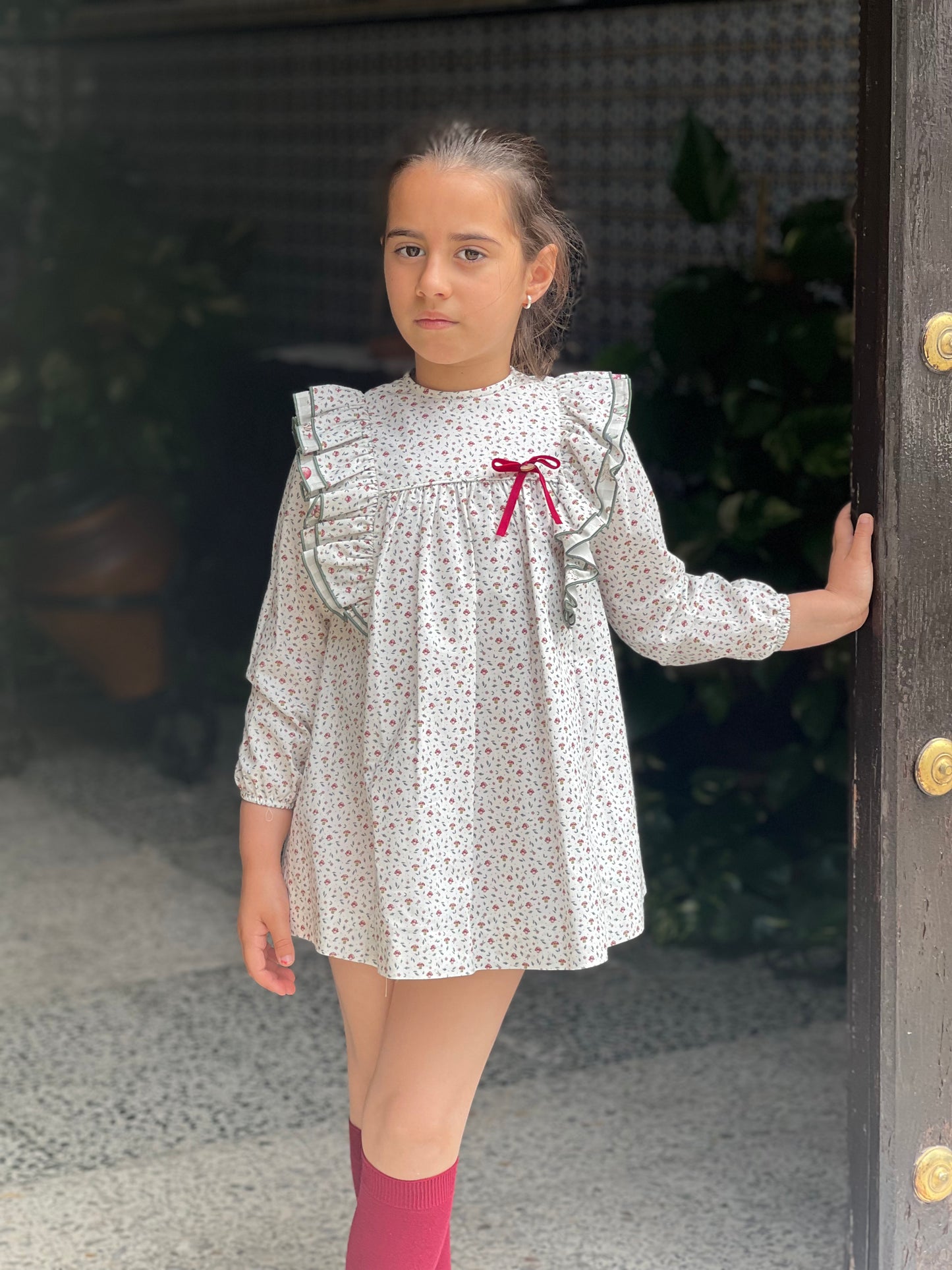 Mushroom Magic Girl's Dress