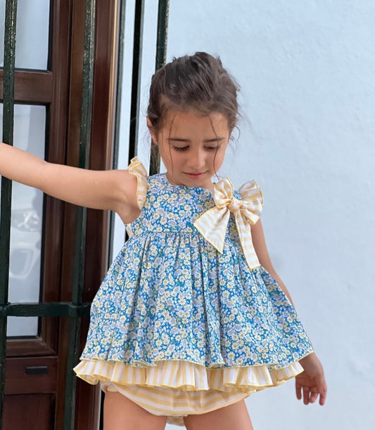 Blue Floral Dress